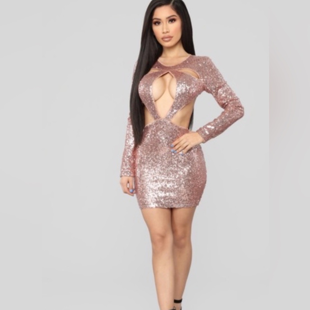 Fashion Nova sequin dress xs